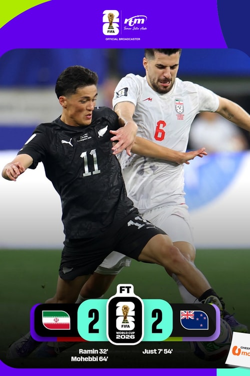  New Zealand 2 - 2 Iran | Match Highlights FIFA World Cup 2026