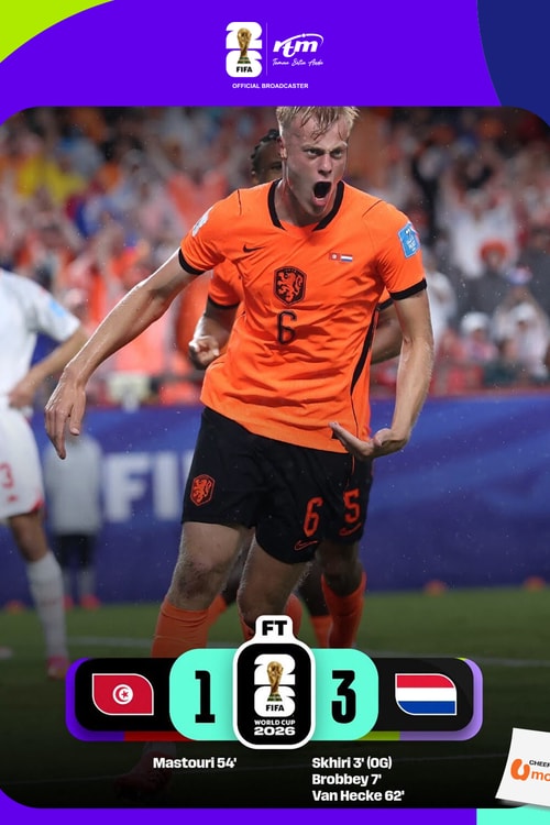 Tunisia 1 - 3 Netherlands | Match Highlights FIFA World Cup 2026